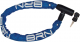 LU 130 B Lucchetto a catena Blindo 80 cm x 6 mm maglia tonda rivestito in tessuto BLU